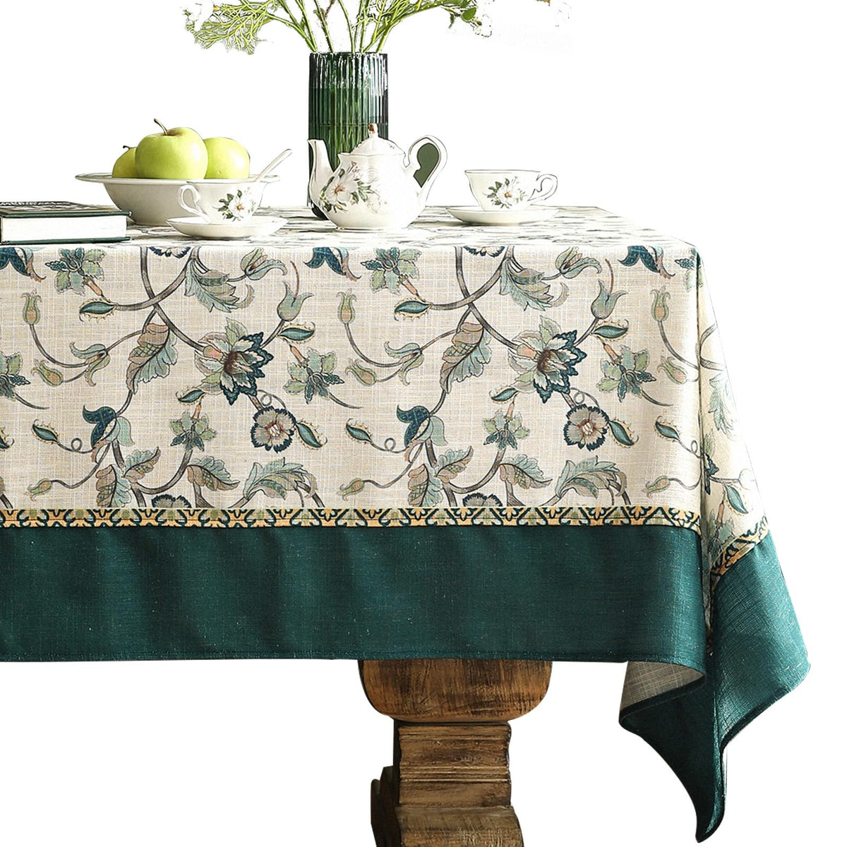 patdrea Designer Vintage French Tablecloth,Rectangular,118"x67"