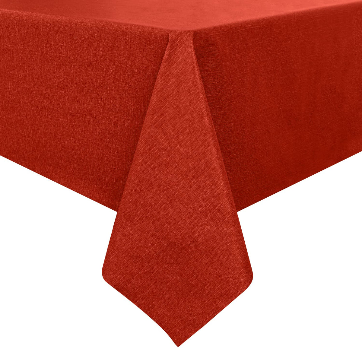 Romanstile Waterproof Vinyl Tablecloth Rectangle, 54 x 78 Inch, Light Grey
