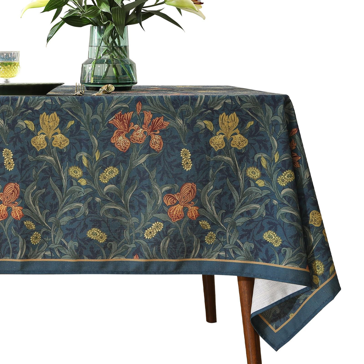 patdrea Designer Vintage French Tablecloth,Rectangular,118"x67"