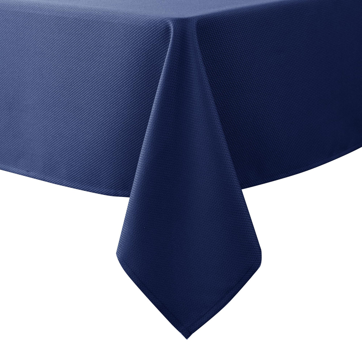 Textured Square Black Tablecloth-Fabric Spillproof Card Table Cloths 54x54"