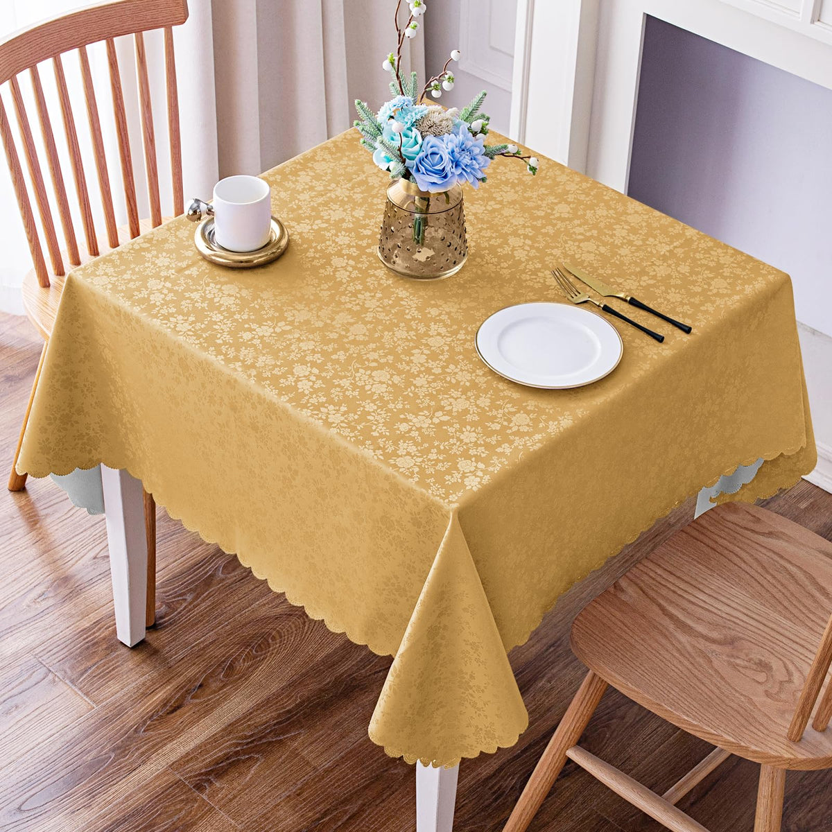Smiry Rectangle Waterproof Heavy Duty Vinyl Tablecloths, 60 x 84 Inch