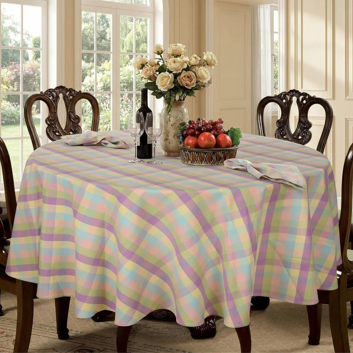 Urban Villa Tabletop Cover Kitchen Dining Tablecloth 100% Cotton Holiday Celebrations Wedding Dinner Parties White Rectangle 60X120 Inches 10-12 Seats Table Cloth
