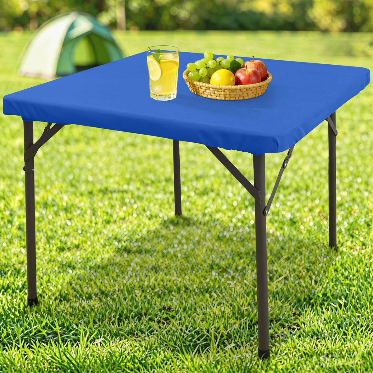 homing Rectangle Table Cloth Cover 6 Foot Black Elastic Fitted Tablecloth