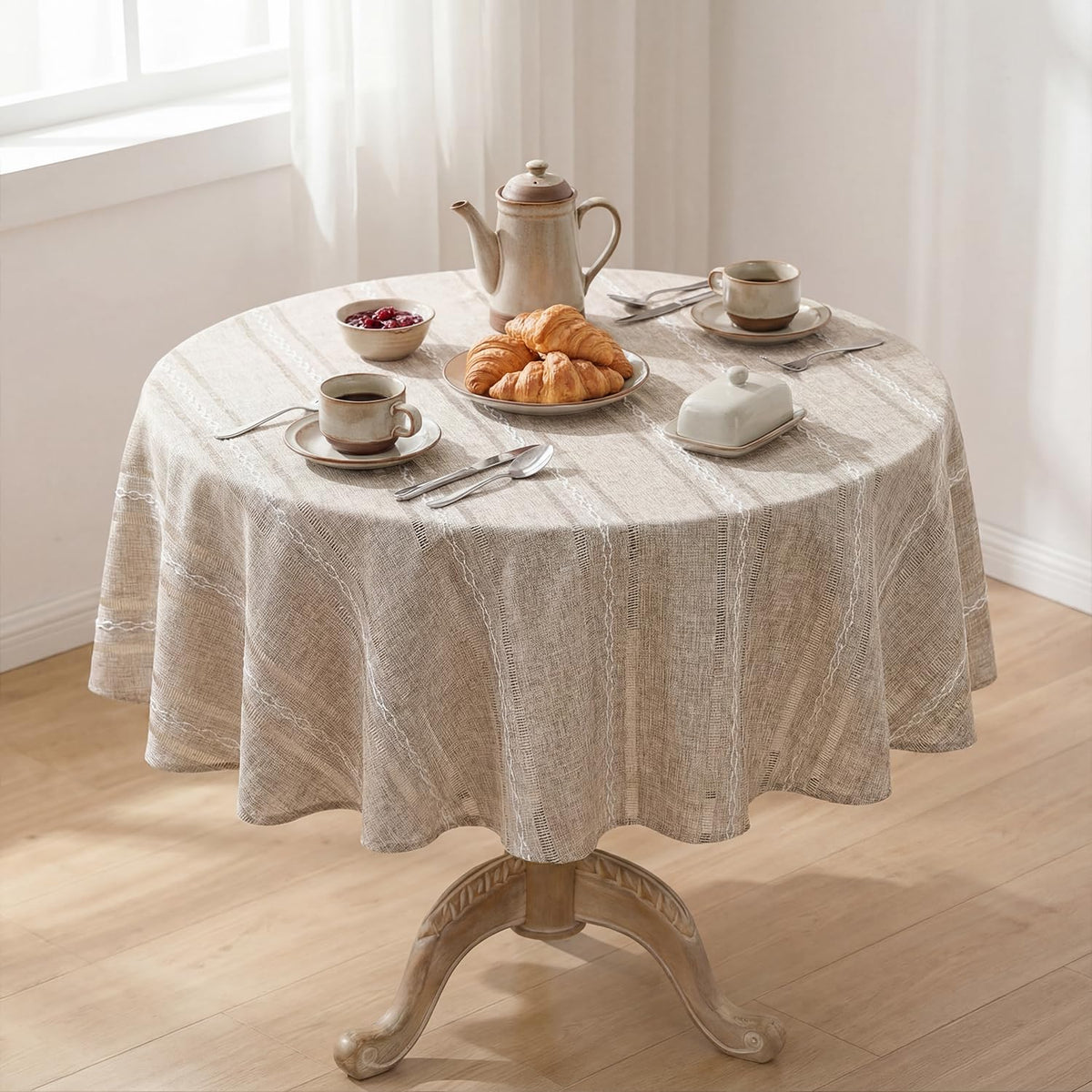 Horaldaily Blue Rectangular Tablecloth, 60×84 Inch, Farmhouse Decor