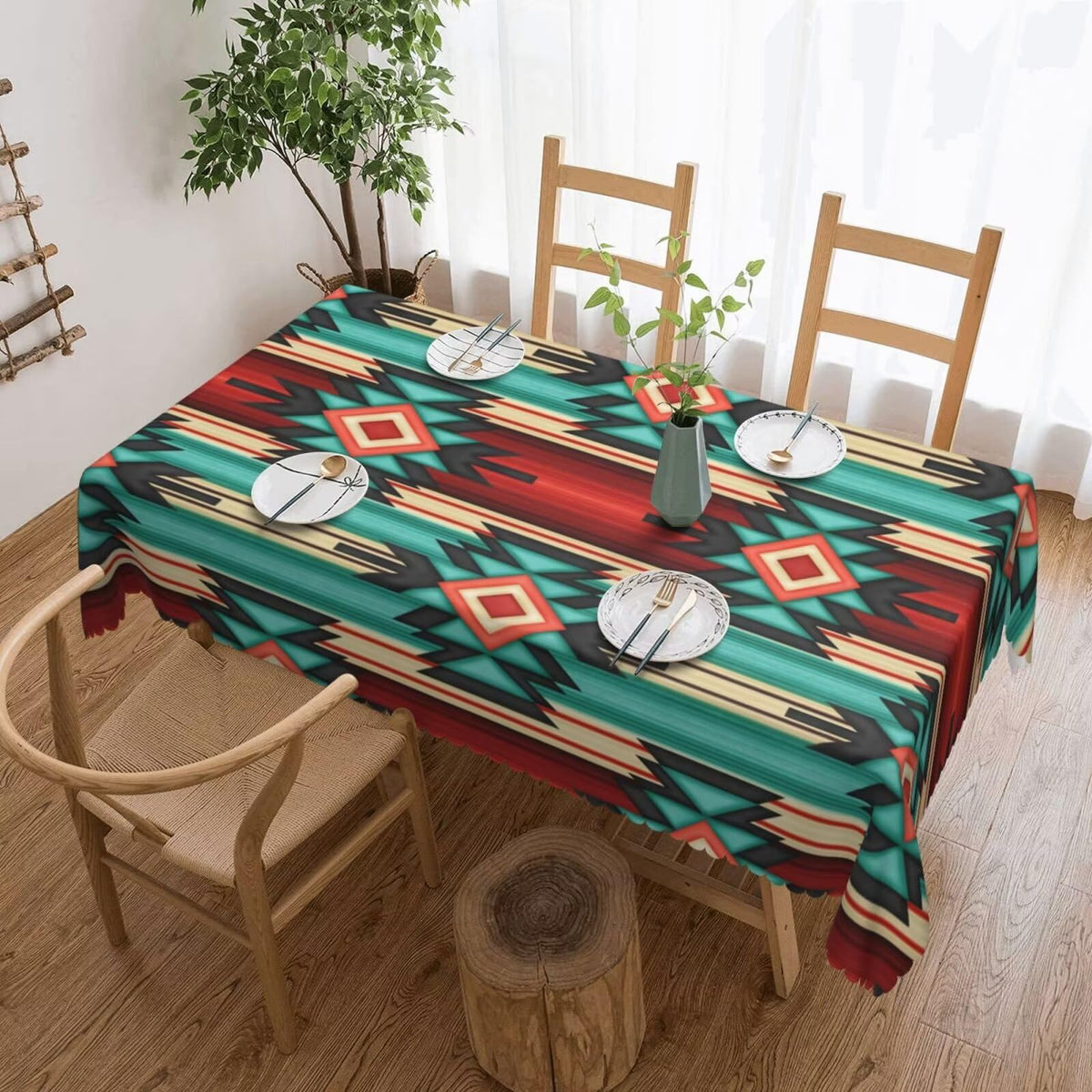 African Women Dancers Rectangle Tablecloth Home Decor 54x72 Inch