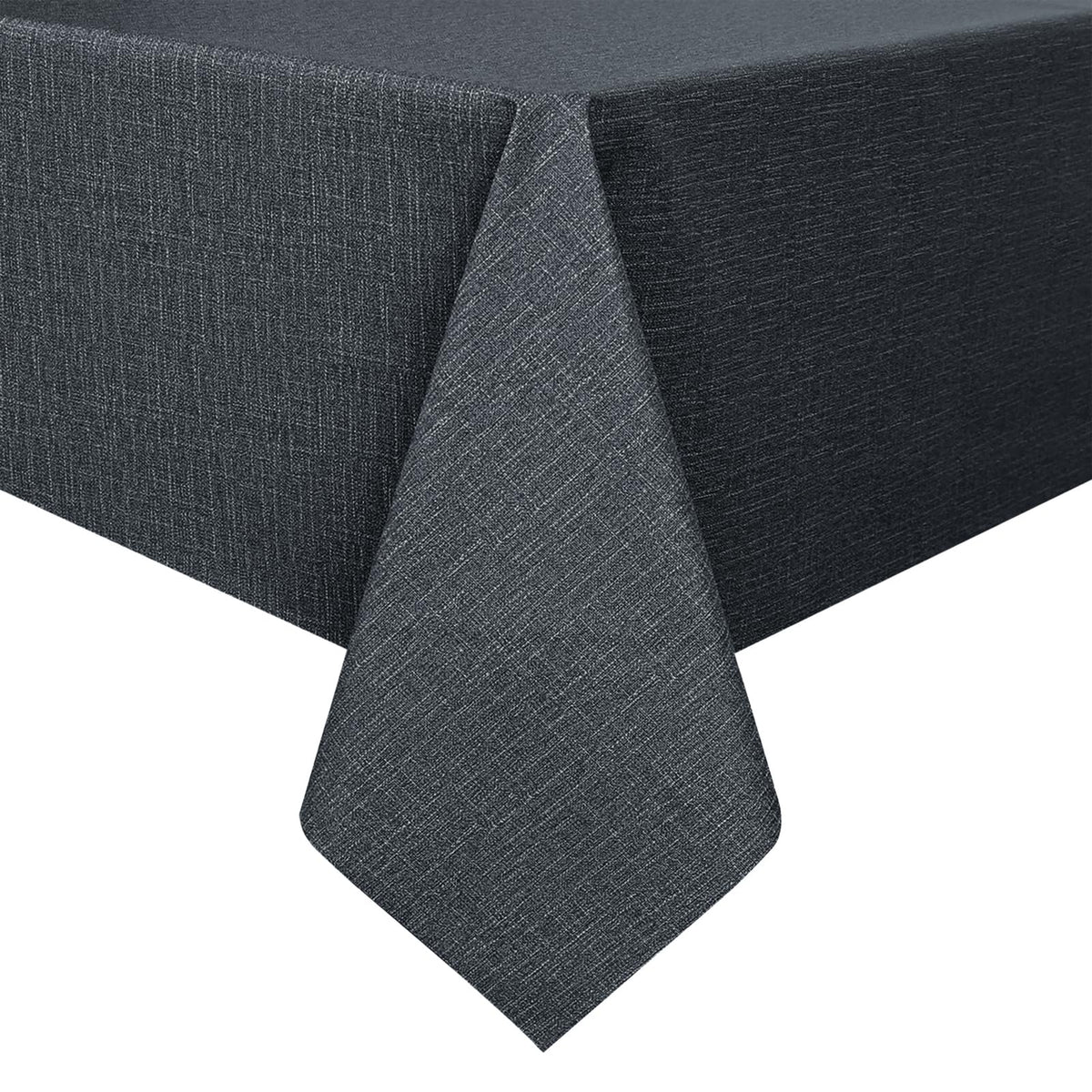 Romanstile Waterproof Vinyl Tablecloth Rectangle, 54 x 78 Inch, Light Grey