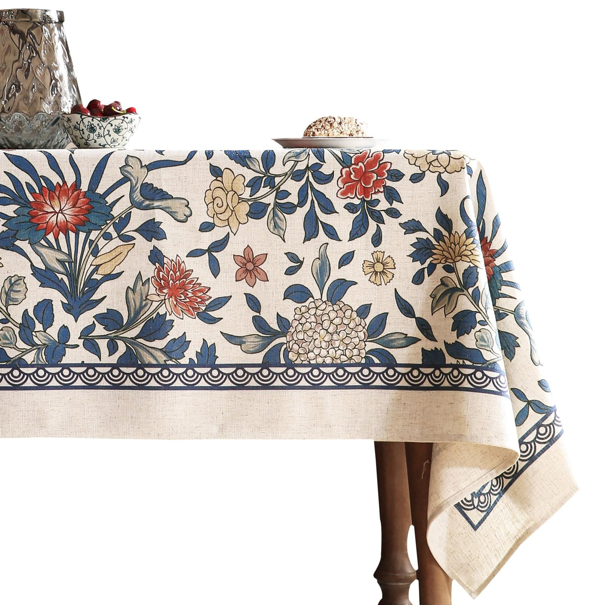 patdrea Designer Vintage French Tablecloth,Rectangular,118"x67"