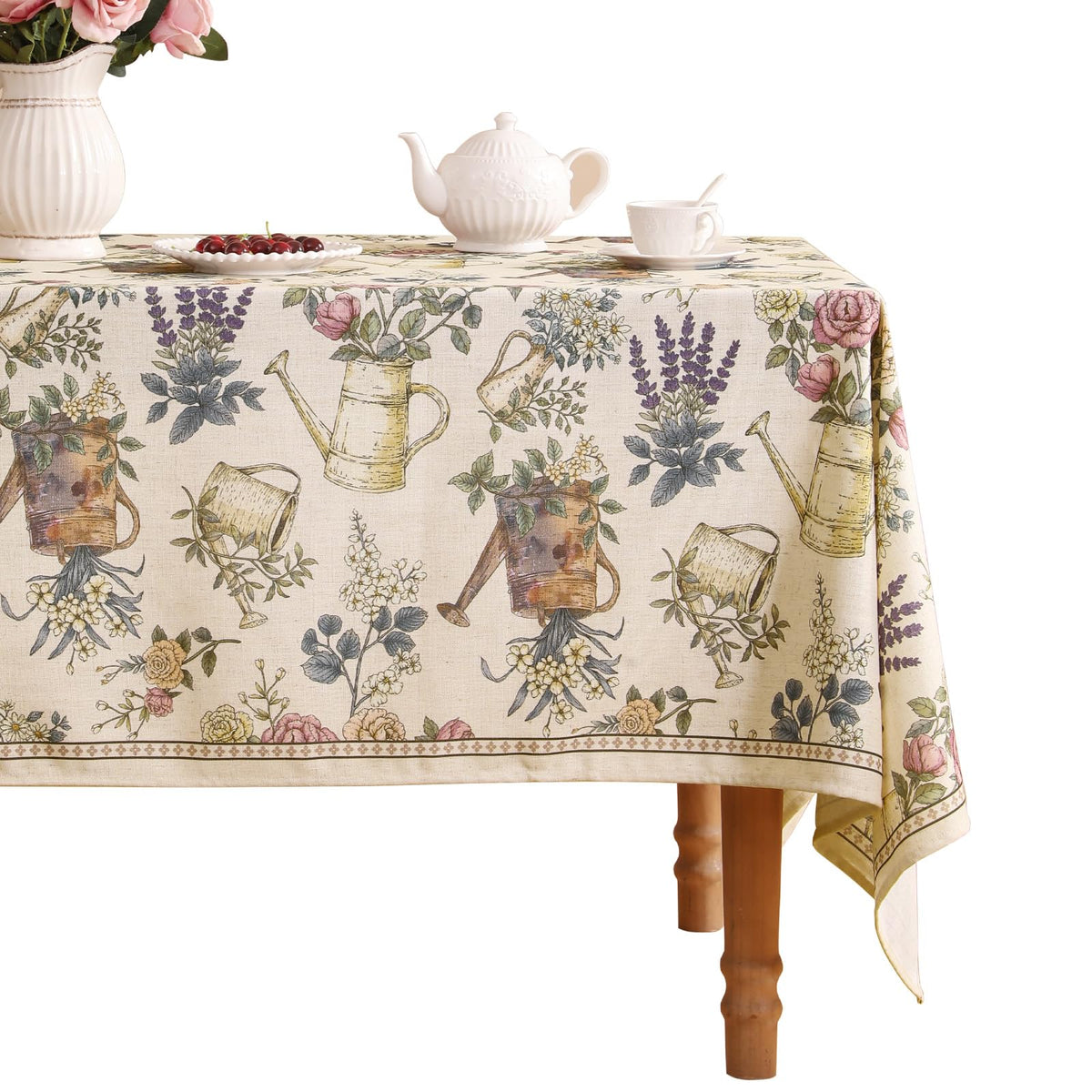 patdrea Designer Vintage French Tablecloth,Rectangular,118"x67"