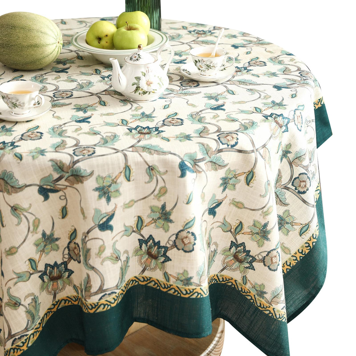 patdrea Designer Vintage French Tablecloth,Rectangular,118"x67"