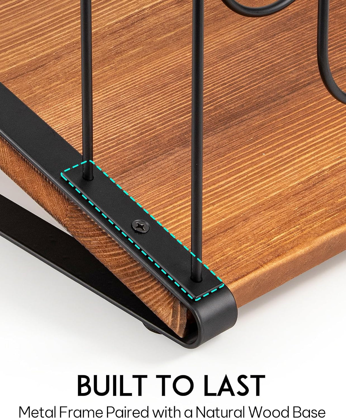 HULISEN Inclined Desk File Organizer, Extended 5 Slots File Folder Holder