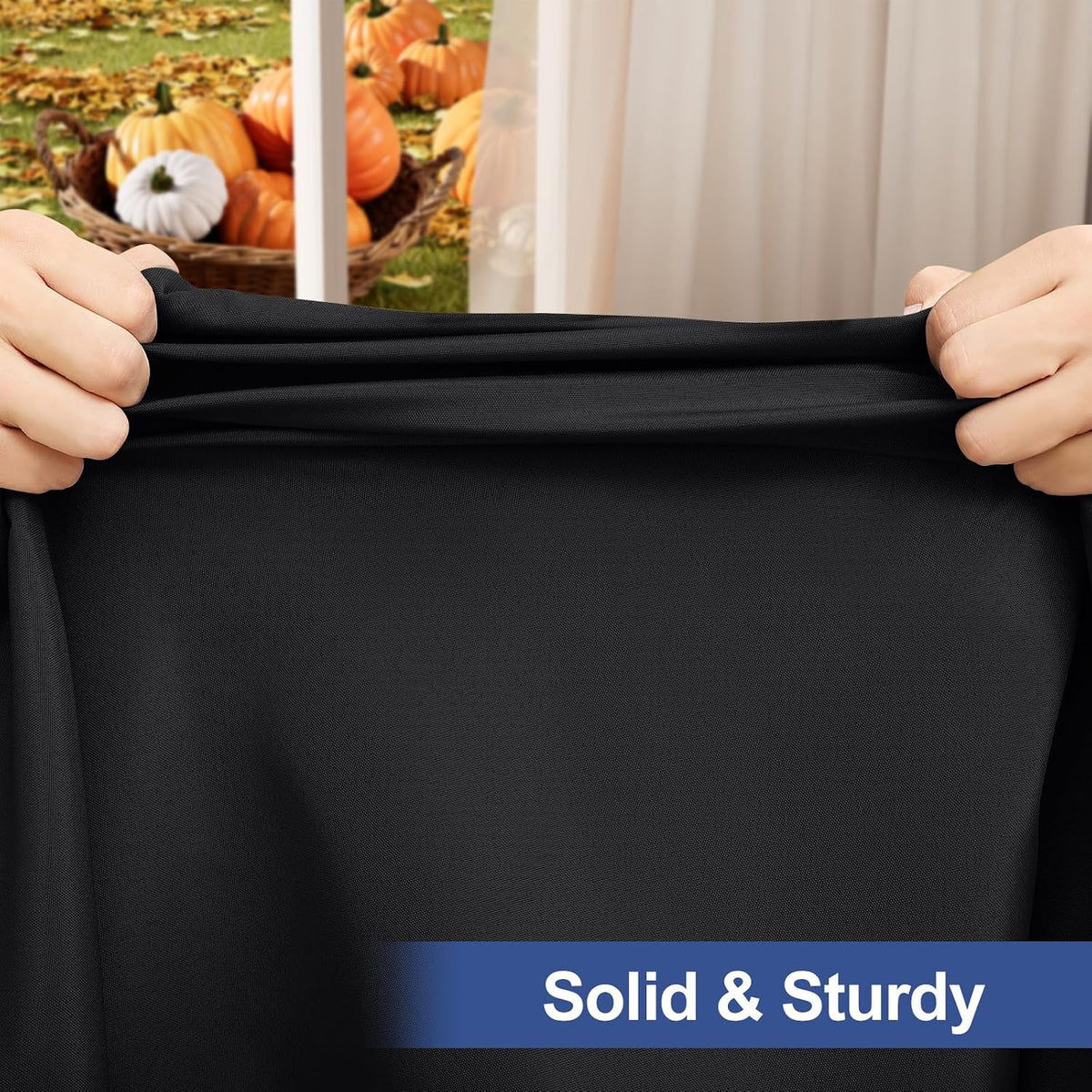 homing Rectangle Table Cloth Cover 6 Foot Black Elastic Fitted Tablecloth