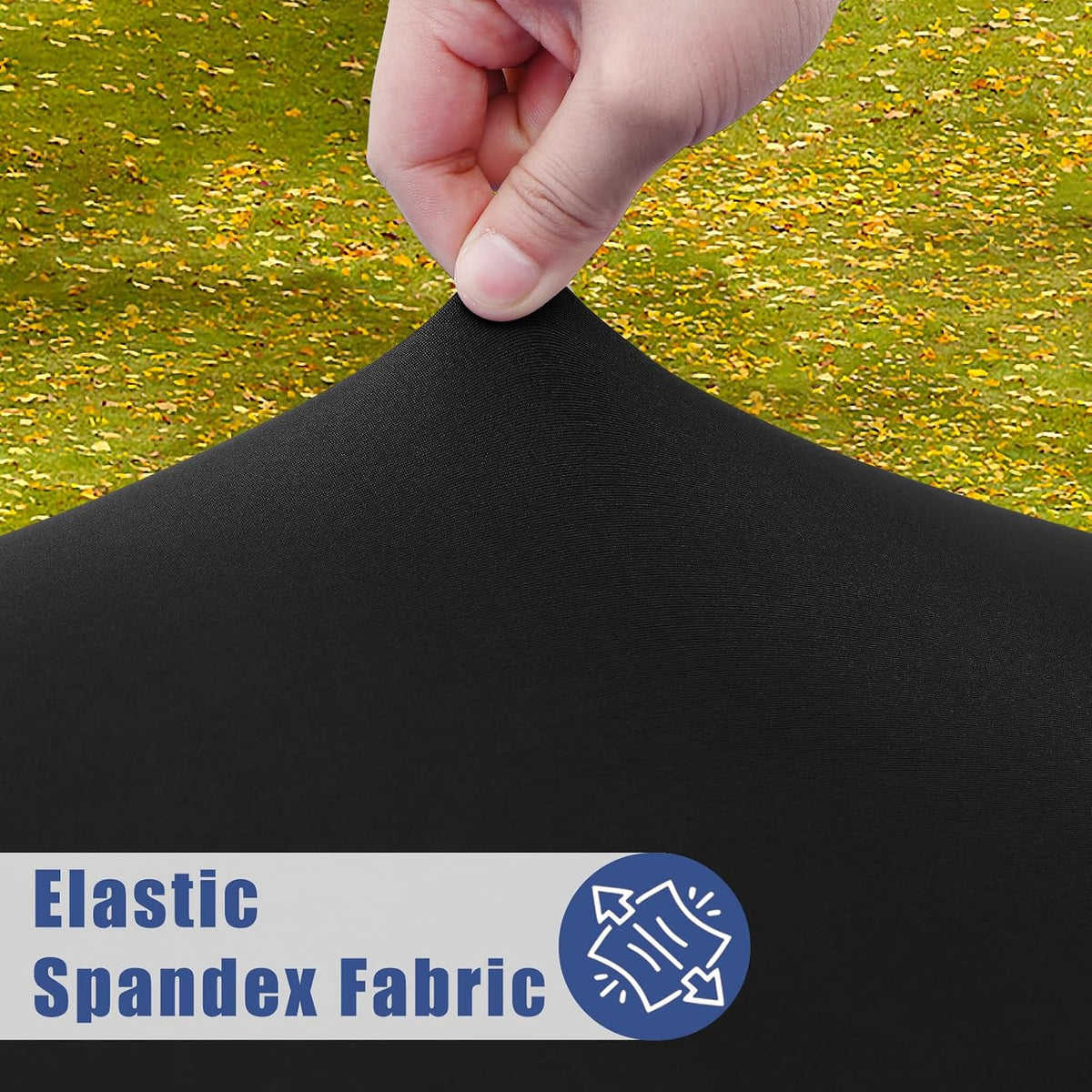 Moosfor 2 Pack Rectangle Spandex Fitted Table Cloth, 4FT Elastic Tablecloth