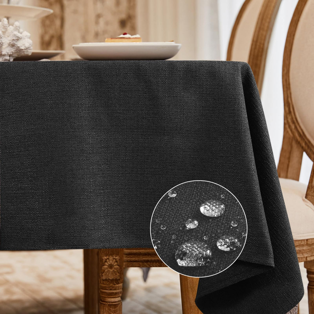 BALCONY & FALCON Rectangle Table Cloth Waterproof Beige 118"x57"