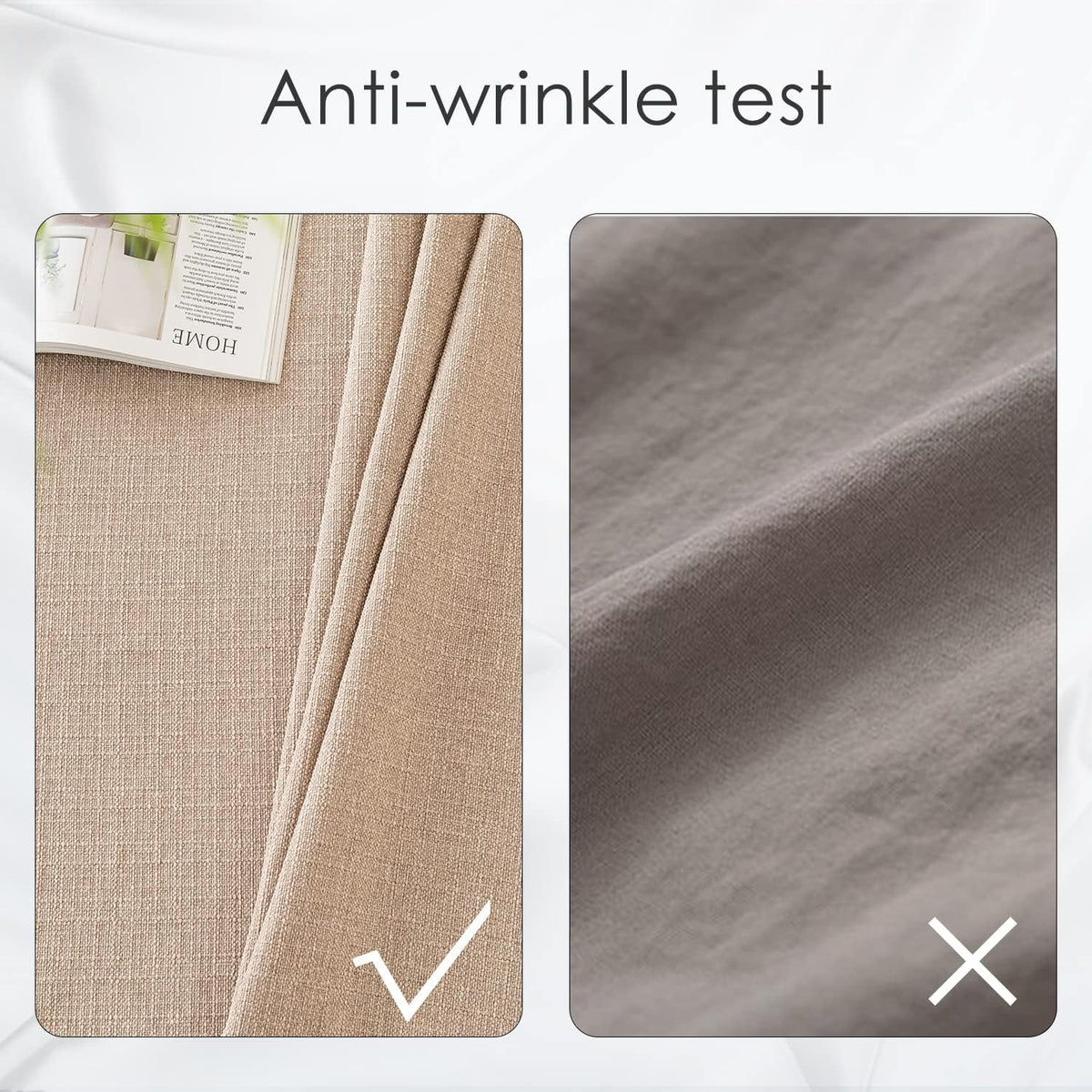 BALCONY & FALCON Rectangle Table Cloth Waterproof Beige 118"x57"