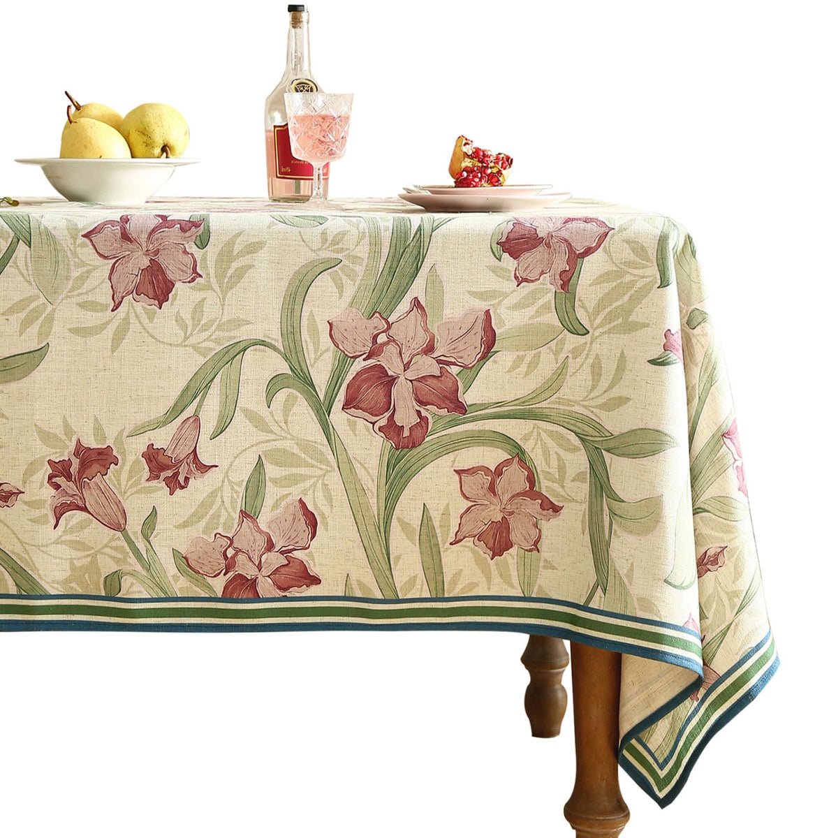 patdrea Designer Vintage French Tablecloth,Rectangular,118"x67"