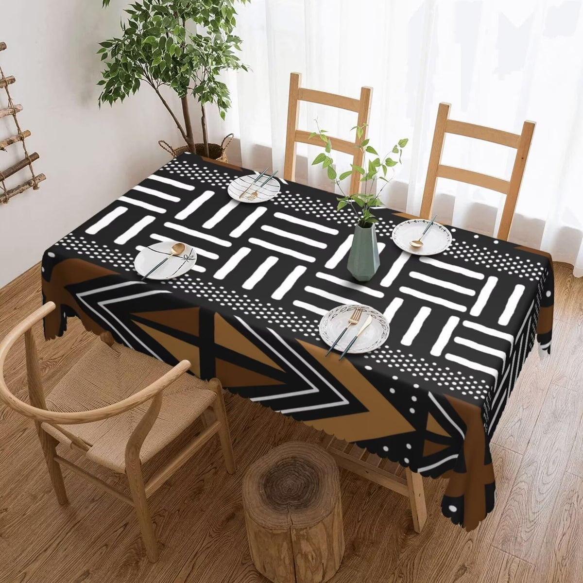 African Women Dancers Rectangle Tablecloth Home Decor 54x72 Inch