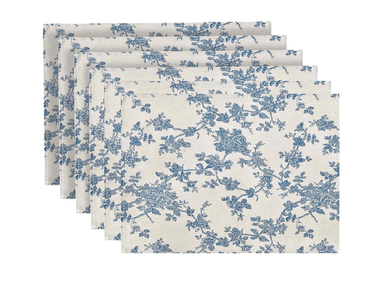 YiHomer Pastoral Rectangle Table Cloth 100% Polyester Fabric 52 x 70 Inch