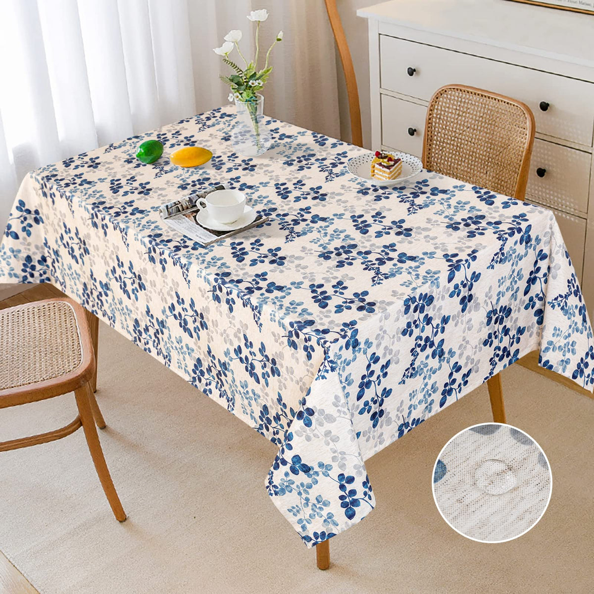 MYSKY HOME Table Cloth 60x84 in Rectangle Table, Waterproof Tablecloths