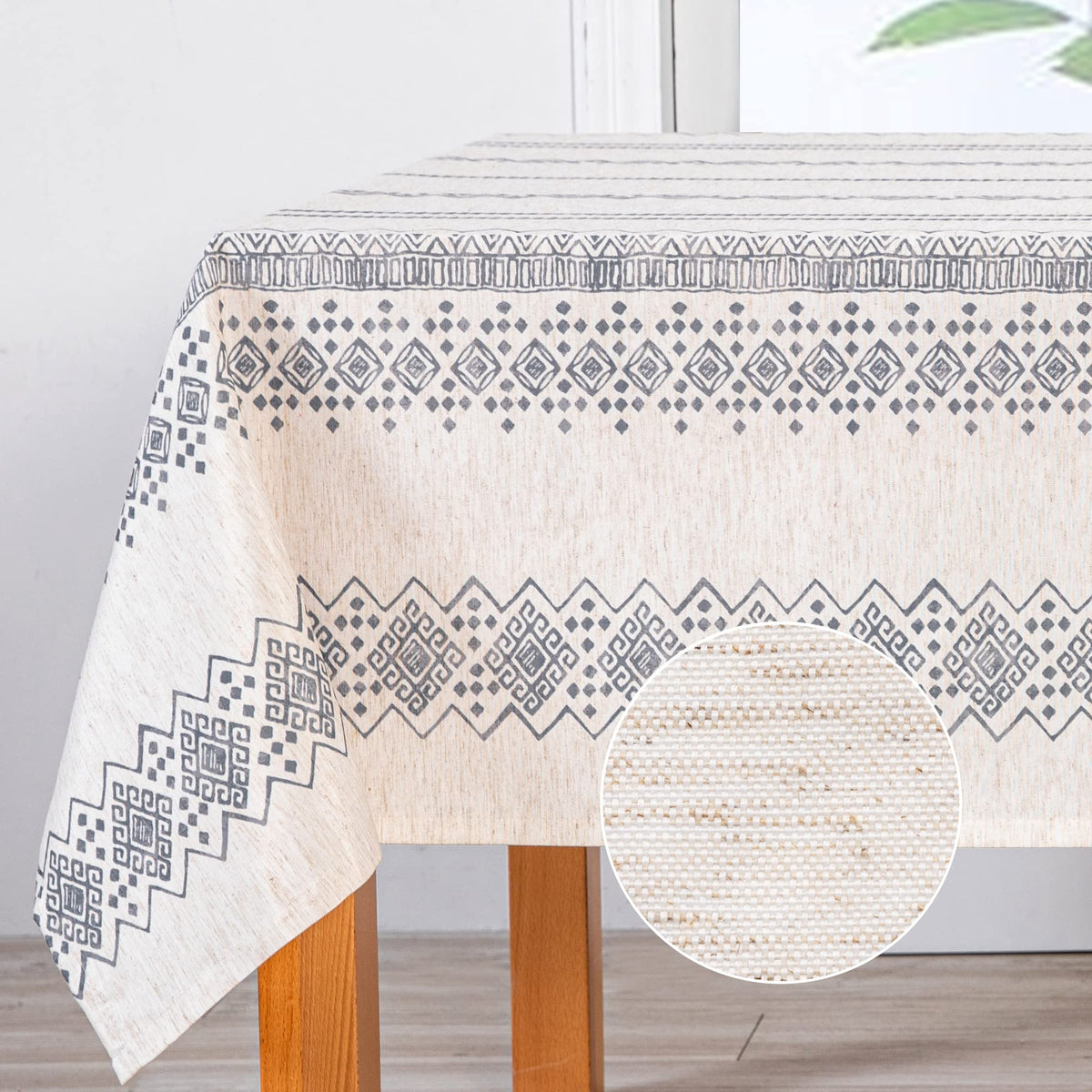 MYSKY HOME Table Cloth 60x84 in Rectangle Table, Waterproof Tablecloths