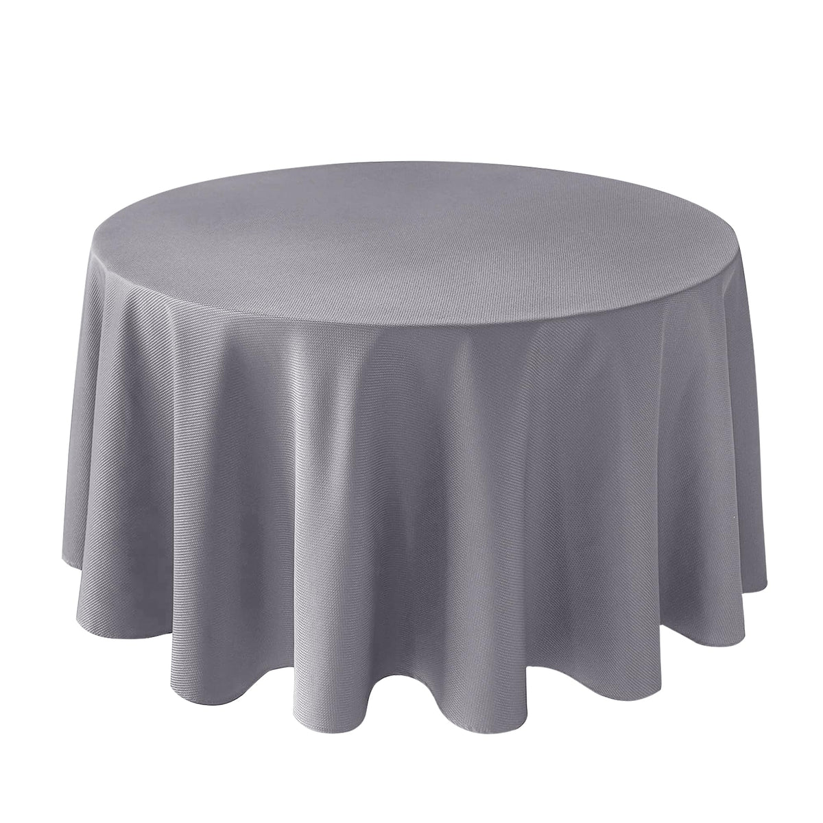 Textured Square Black Tablecloth-Fabric Spillproof Card Table Cloths 54x54"