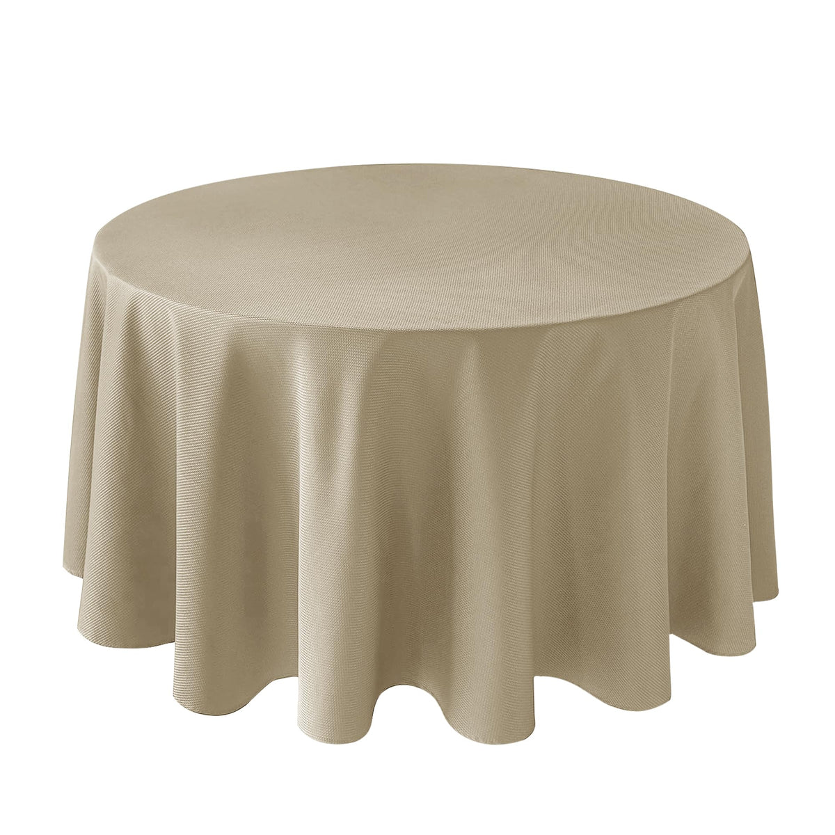 Textured Square Black Tablecloth-Fabric Spillproof Card Table Cloths 54x54"
