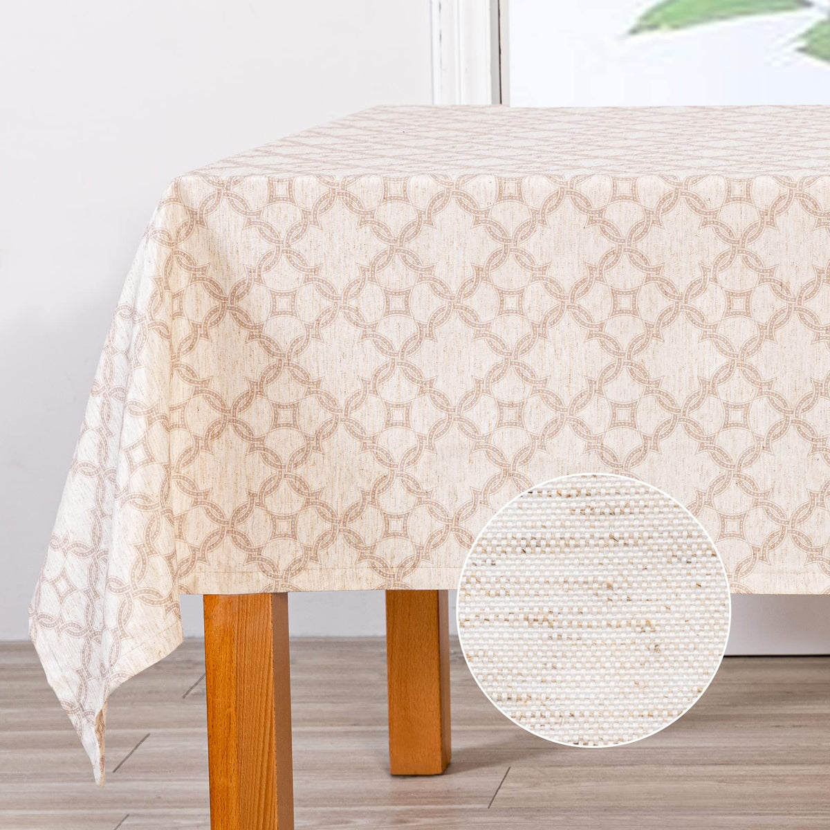 MYSKY HOME Table Cloth 60x84 in Rectangle Table, Waterproof Tablecloths