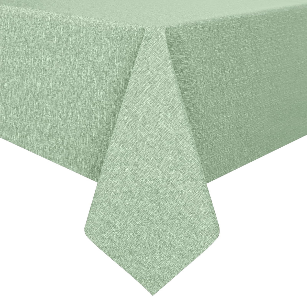 Romanstile Waterproof Vinyl Tablecloth Rectangle, 54 x 78 Inch, Light Grey