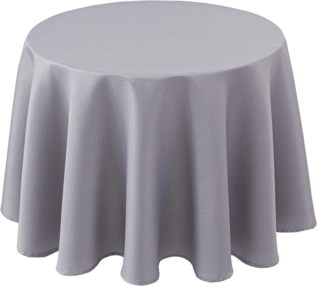 Textured Square Black Tablecloth-Fabric Spillproof Card Table Cloths 54x54"
