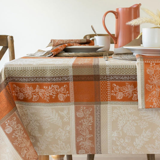 Benson Mills Heirloom Harvest Tablecloth (Terracotta 60"x 144" Rectangular)