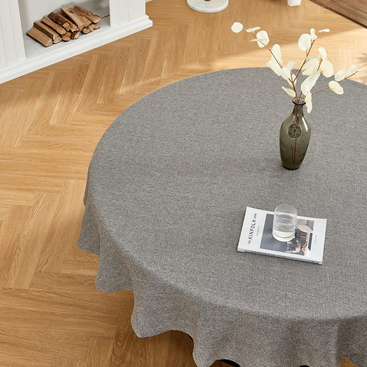 BALCONY & FALCON Rectangle Table Cloth Waterproof Beige 118"x57"