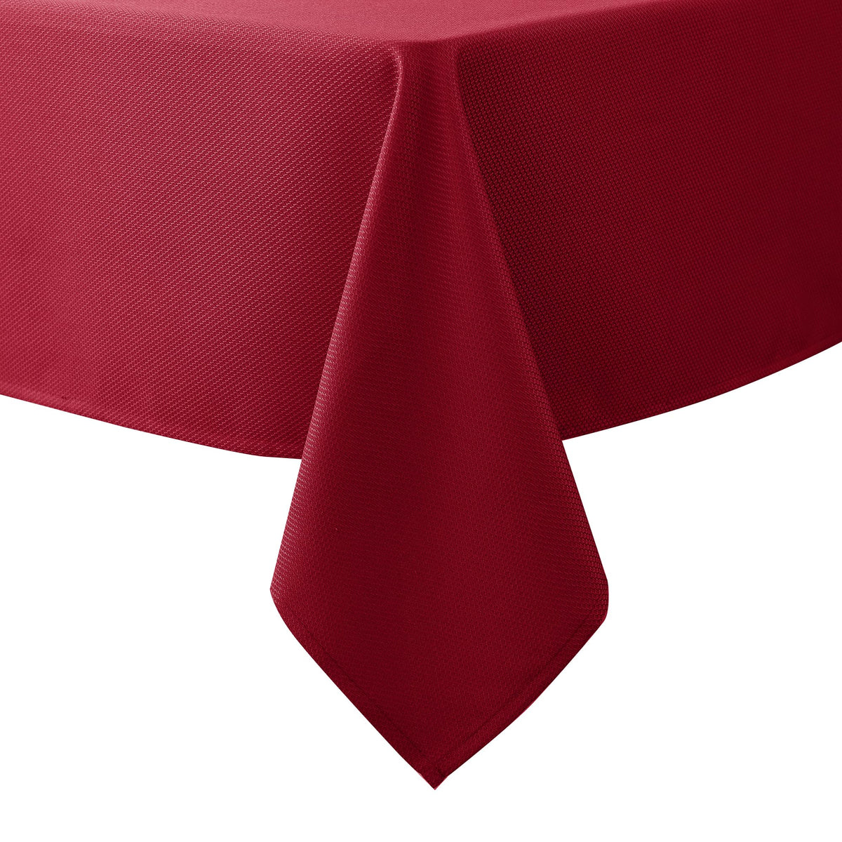 Textured Square Black Tablecloth-Fabric Spillproof Card Table Cloths 54x54"