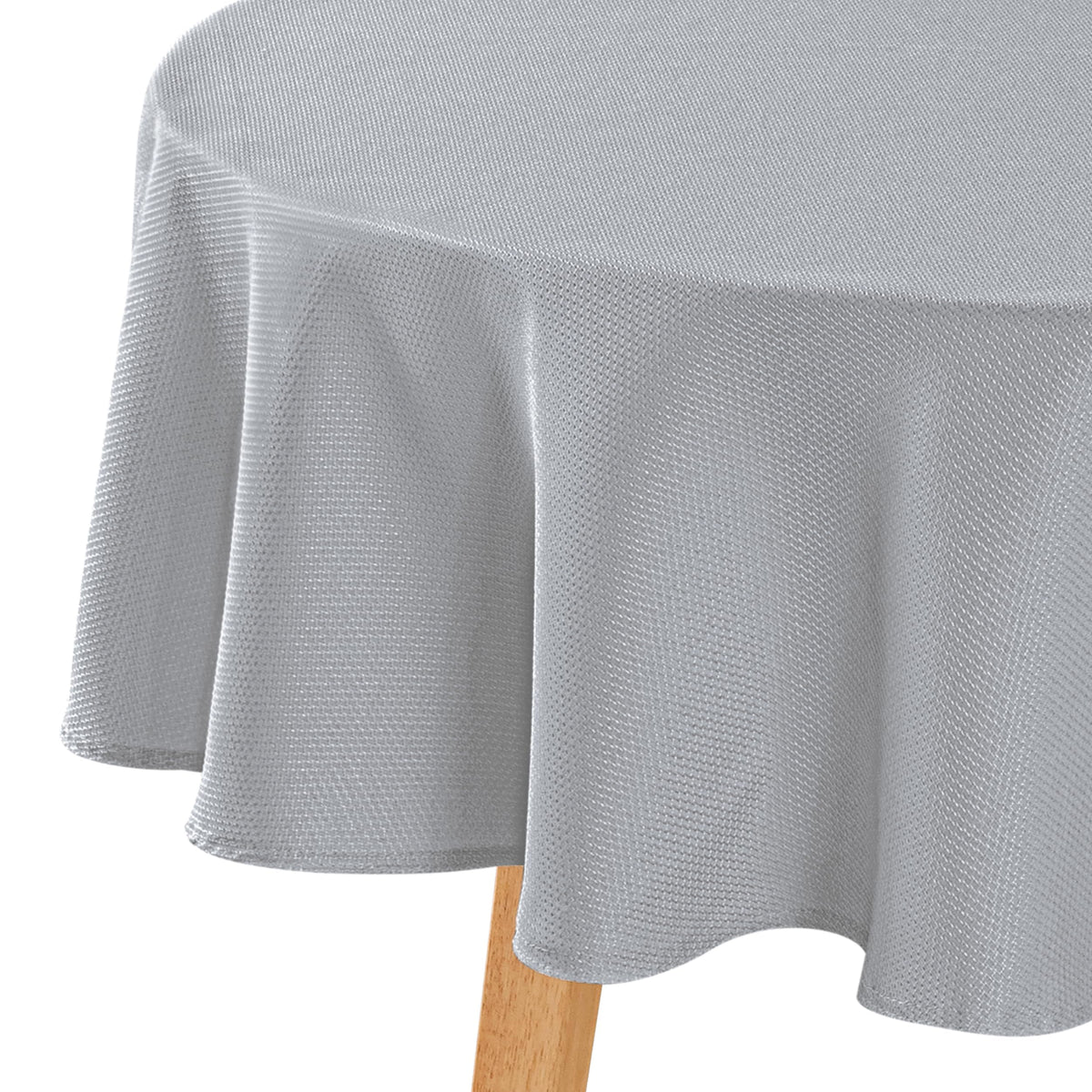 Hiasan Jacquard Textured Rectangle Tablecloth 60x120 Inch, Light Sage Green