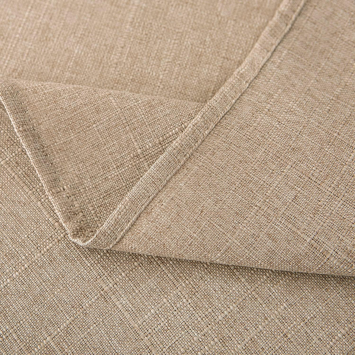 NLMUVW Burlap Linen Tablecloth 6ft, Tan Table Cloth Rectangular
