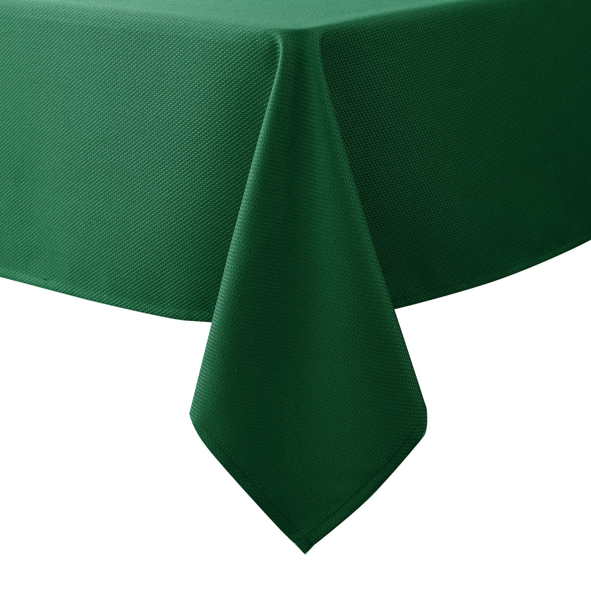 Textured Square Black Tablecloth-Fabric Spillproof Card Table Cloths 54x54"