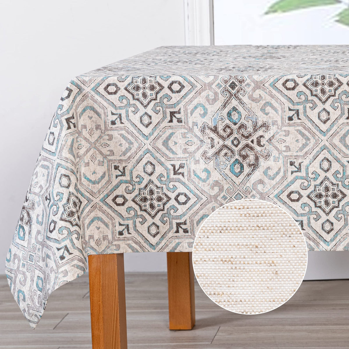 MYSKY HOME Table Cloth 60x84 in Rectangle Table, Waterproof Tablecloths