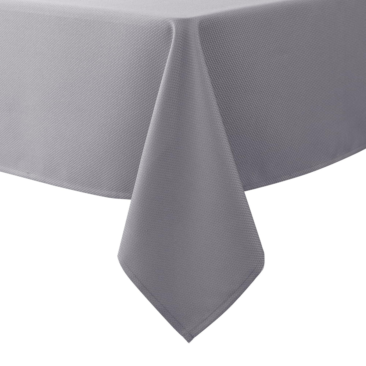 Textured Square Black Tablecloth-Fabric Spillproof Card Table Cloths 54x54"
