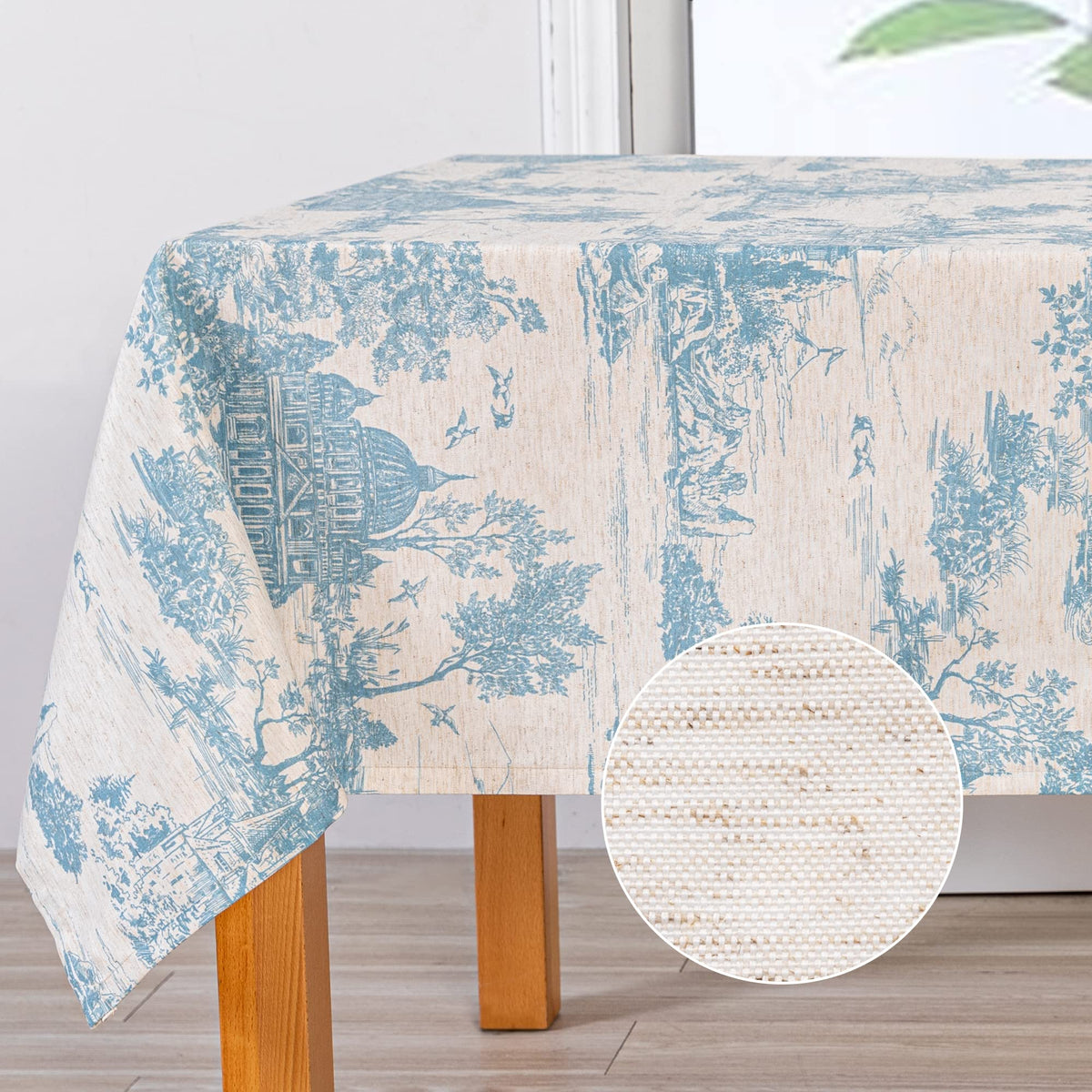 MYSKY HOME Table Cloth 60x84 in Rectangle Table, Waterproof Tablecloths