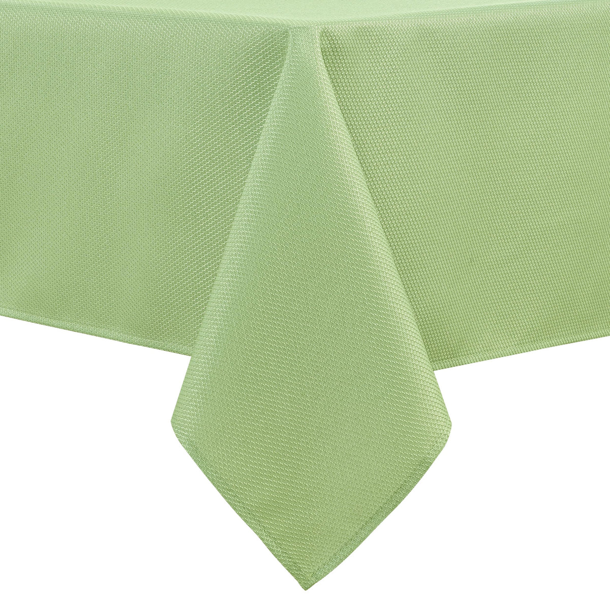 Hiasan Jacquard Textured Rectangle Tablecloth 60x120 Inch, Light Sage Green