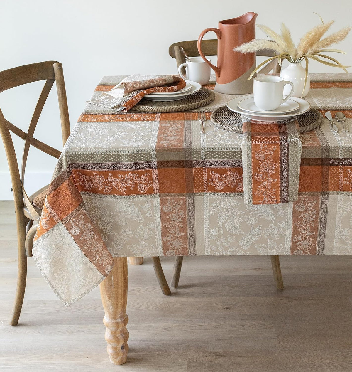 Benson Mills Heirloom Harvest Tablecloth (Terracotta 60"x 144" Rectangular)